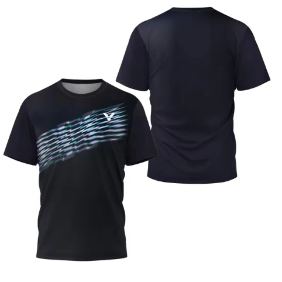 Table Tennis Jersey - Laser Neon Print men's badminton T-shirt