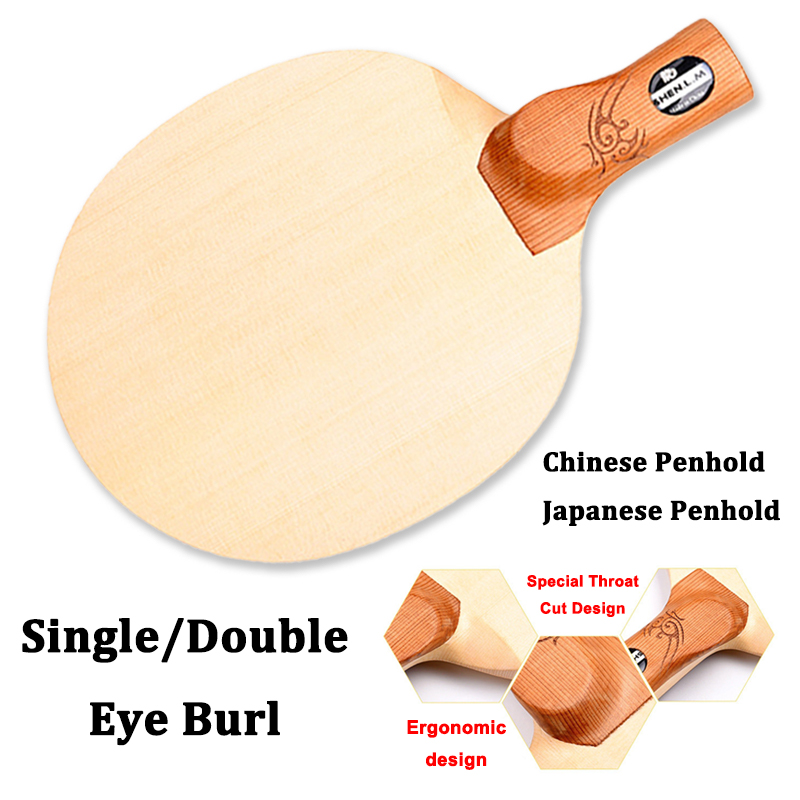 Table Tennis In Japanese - Special Throat Cut Design 1-Ply Hinoki