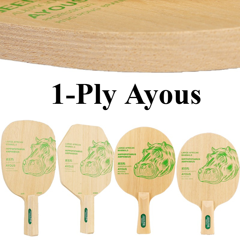 Table Tennis In Japanese - JEELS Green Hippo 1 Ply Ayous