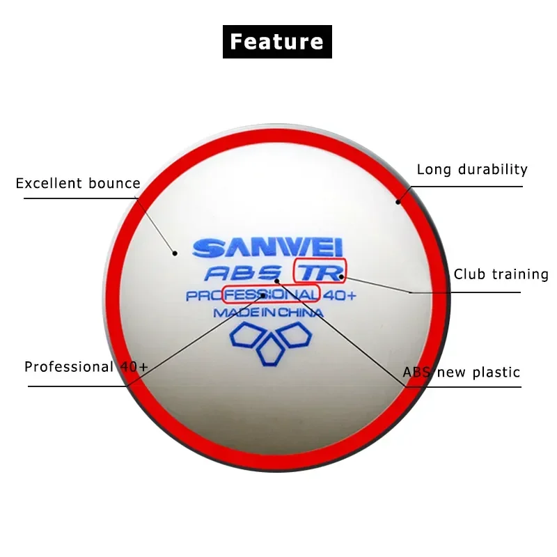SANWEI-ABS TR 3 Star Table Ten - Donic Table Tennis Ball 评论和价格
