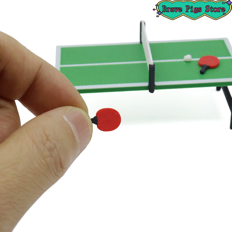 1:12 Miniature Table Tennis Ra - Table Tennis Paddle Set 评论和价格