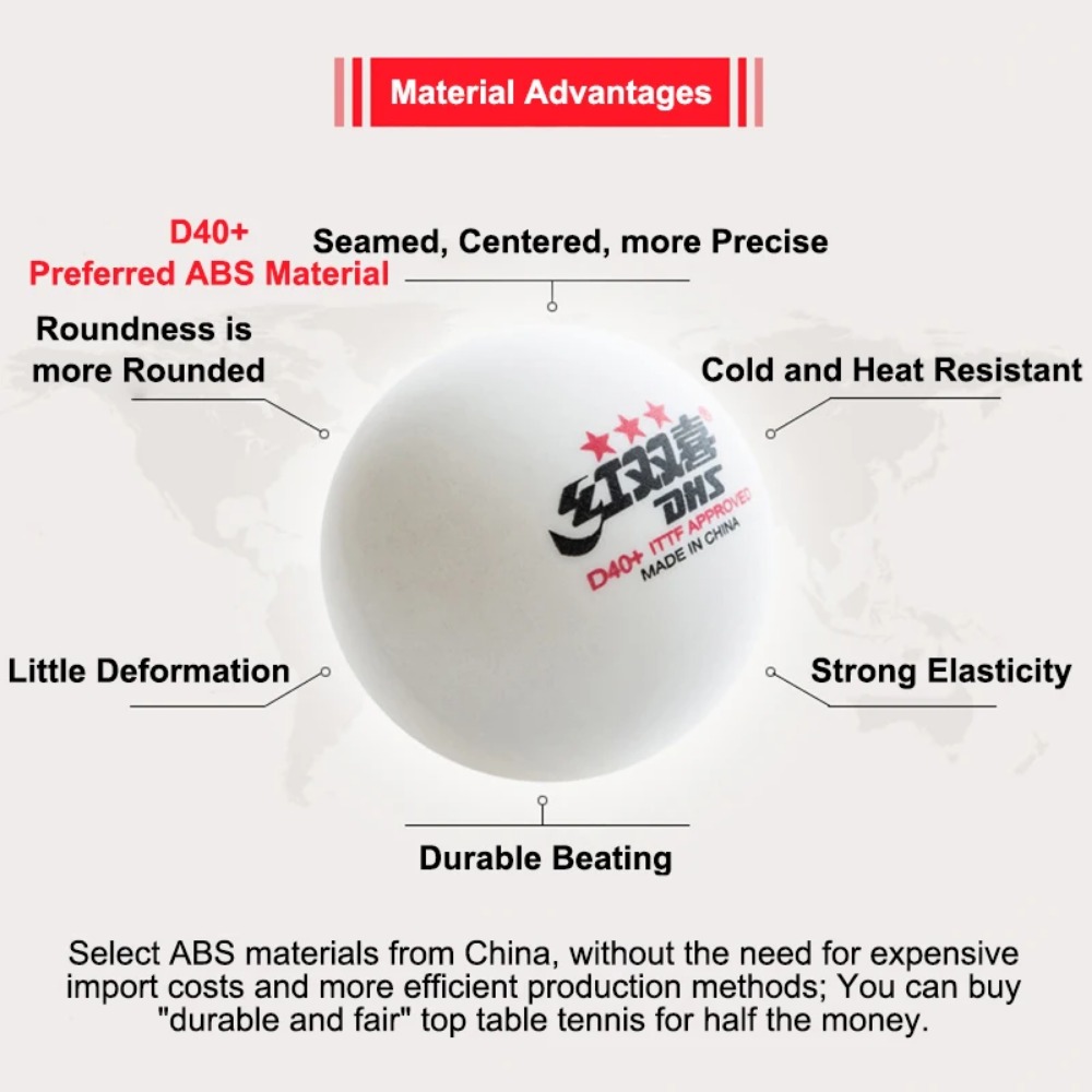 10 /20pcs DHS Seamed Table Ten - Donic Table Tennis Ball 评论和价格