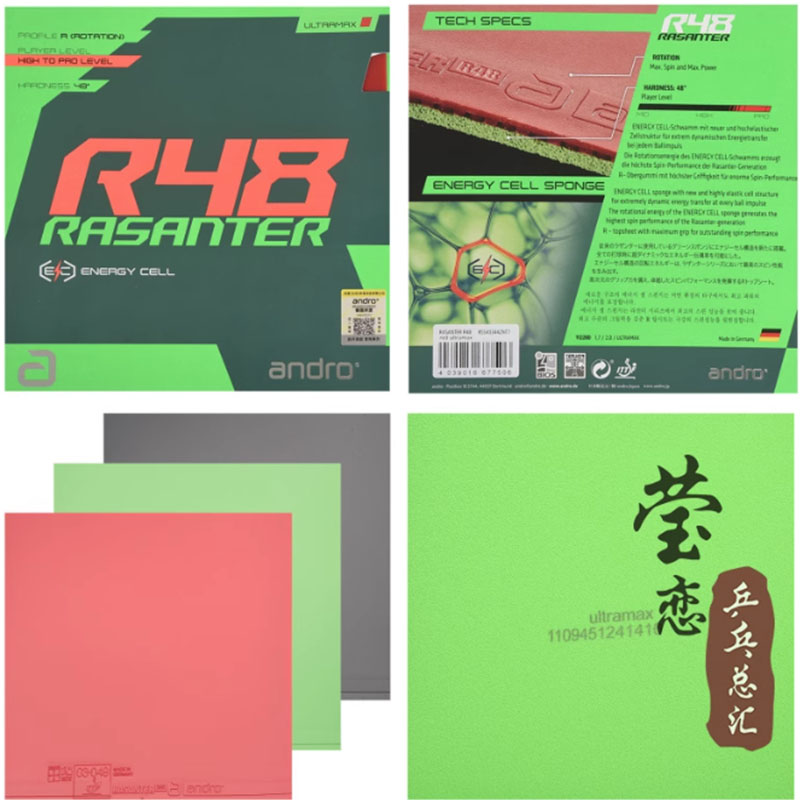 Andro Rasanter R45 47 50 C45 4 - Table Tennis Paddle Set 评论和价格