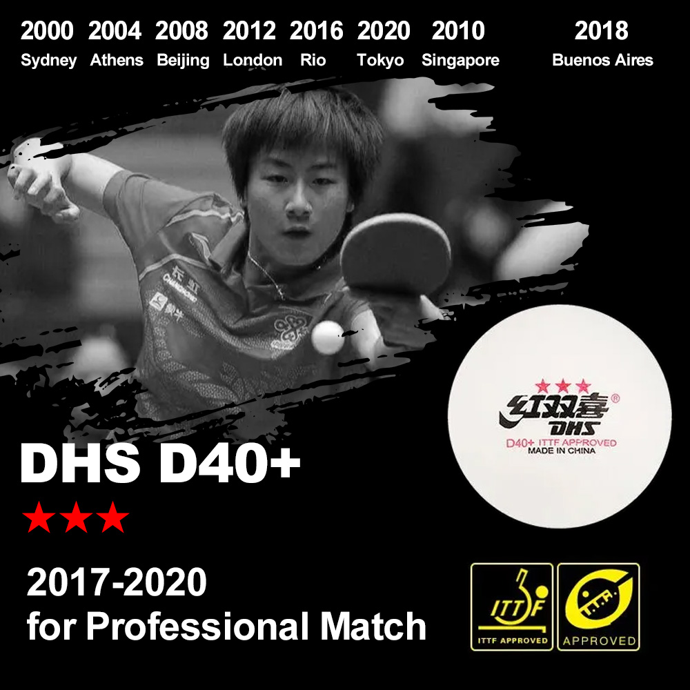 DHS DJ40+ D40+ 3-Star ABS Tabl - Donic Table Tennis Ball 评论和价格