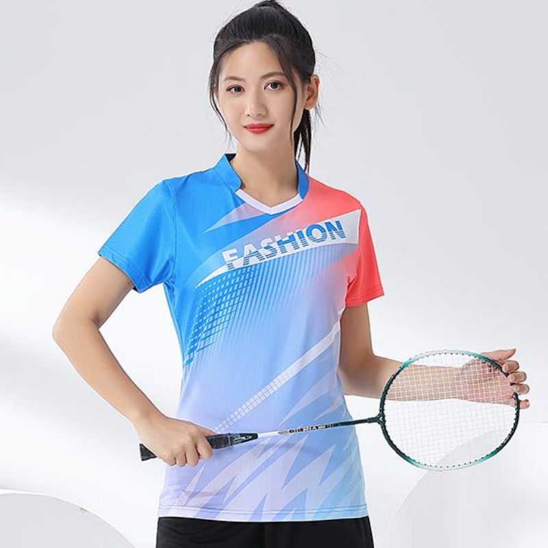 Women Badminton Shirt Print Go - Table Tennis Jersey 评论和价格